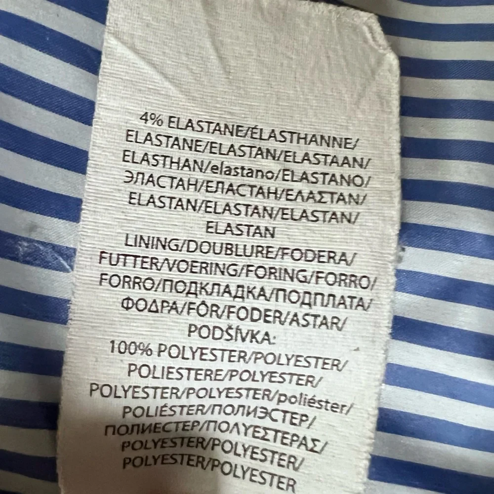 POLO GOLF RALPH LAUREN Classic Diamond Quilted Vest Navy Blue Seersucker Lining - Picture 11 of 11